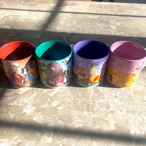 Disney Other - Disney Set of 4 Vintage Mugs